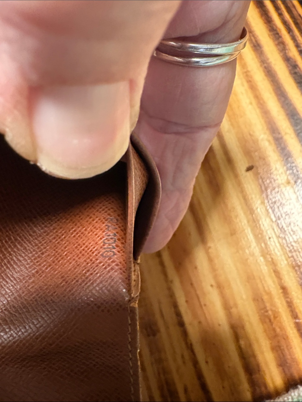 Louis Vuitton Dark Brown Monogram Canvas Bi-Fold Wallet with Gold Snap - Picture 12 of 12